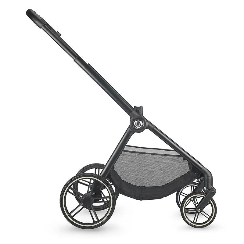 2-in-1 stroller Coccolle Lissia Premium Line, Large wheels, Aluminium frame anodized, XXL canopy, Telescopic handle, Backpack, Rain cover, Footmuff, Antibacterial-treated bassinet, Butternut Beige