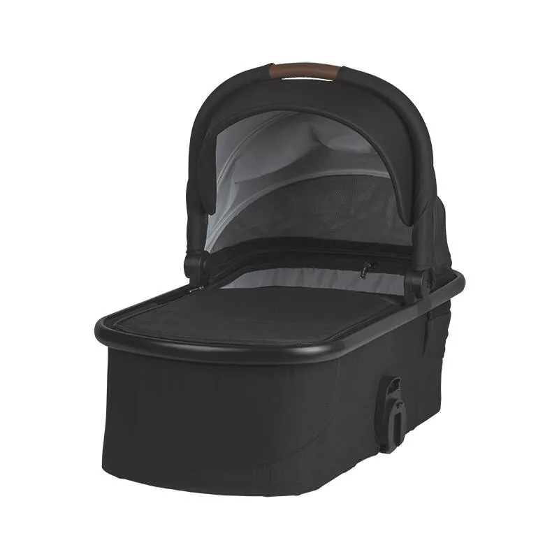 Modular 2-in-1 stroller Coccolle Aspen Premium Line, Foldable, Detachable wheels, Suspension, Adjustable backrest, XXL canopy, Footmuff and ploaie, EN 1888 safety standard, Jet Black