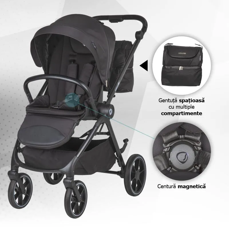 Modular 2-in-1 stroller Coccolle Serry Jet Black