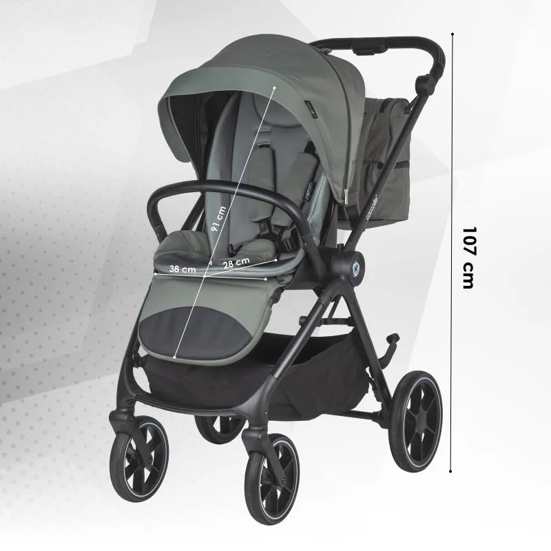 Modular 2-in-1 stroller Coccolle Serry Moss Green