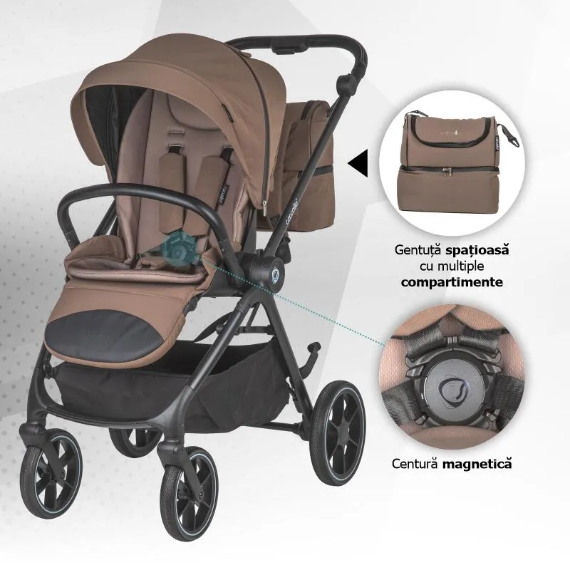 Modular 2-in-1 stroller Coccolle Serry Light Taupe
