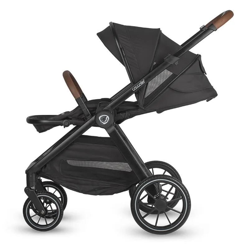 Modular 3-in-1 system Coccolle Aspen Jet Black with i-Size infant car seat Coccolle Knox Black
