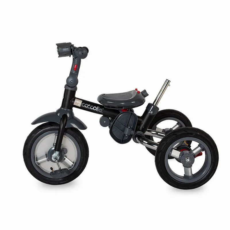 Multifunction 4-in-1 tricycle with reversible seat Coccolle Velo Air Mustard