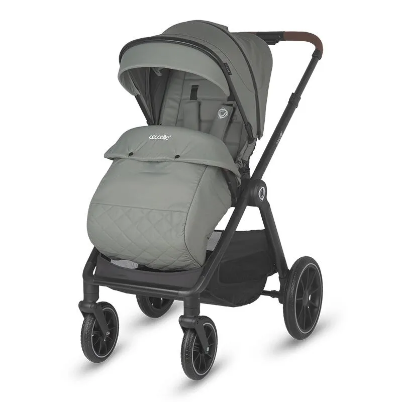 Modular 3-in-1 system Coccolle Aspen Moss Green with i-Size infant car seat Coccolle Knox Black