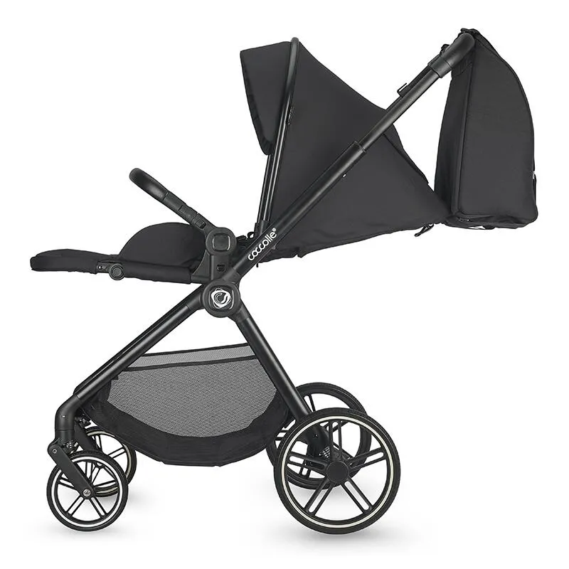 Modular 4-in-1 stroller Coccolle Lissia Anthracite with i-Size infant car seat Coccolle Knox Black and i-Size Isofix base Coccolle Knox