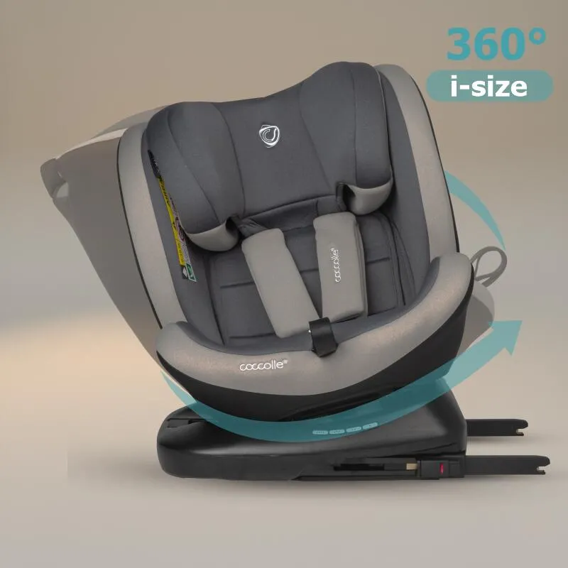 Premium rotating i-Size car seat 40-150 cm Coccolle Mydo Urban Grey