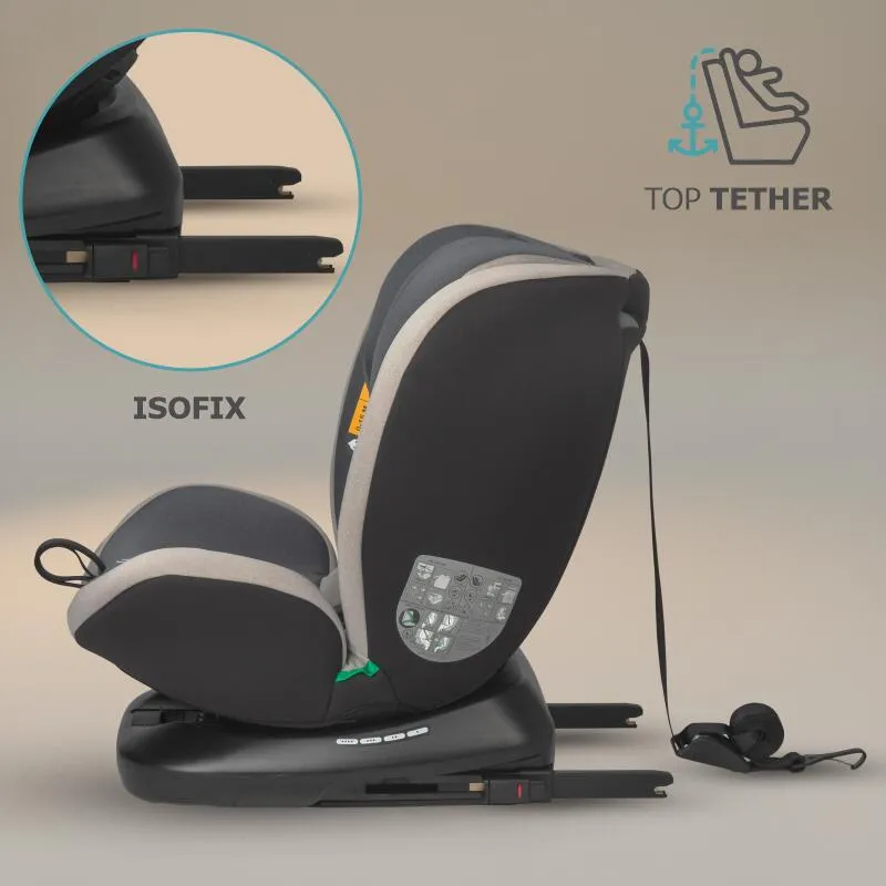 Premium rotating i-Size car seat 40-150 cm Coccolle Mydo Urban Grey